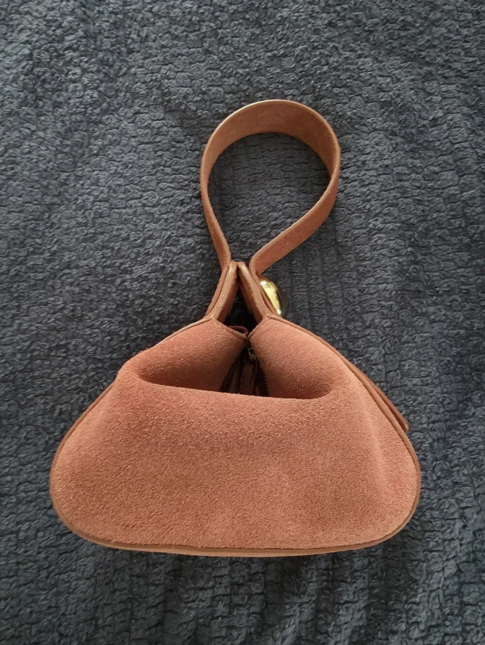 NWT Madewell The Sculpted Metal Wristlet Bag